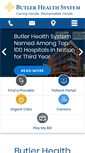 Mobile Screenshot of butlerhealthsystem.org
