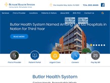 Tablet Screenshot of butlerhealthsystem.org